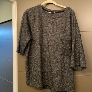 Zara Oversized Sweater Material Shirt